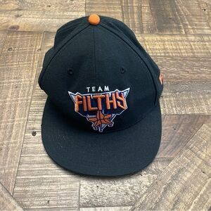 Black and Orange Cap